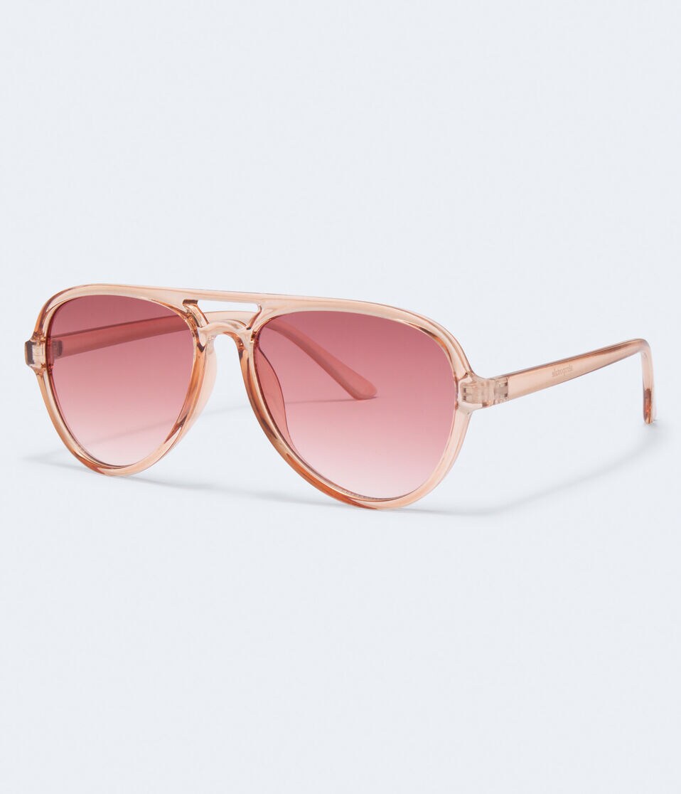 Aéropostale Tonal Plastic Aviator Sunglasses Pink