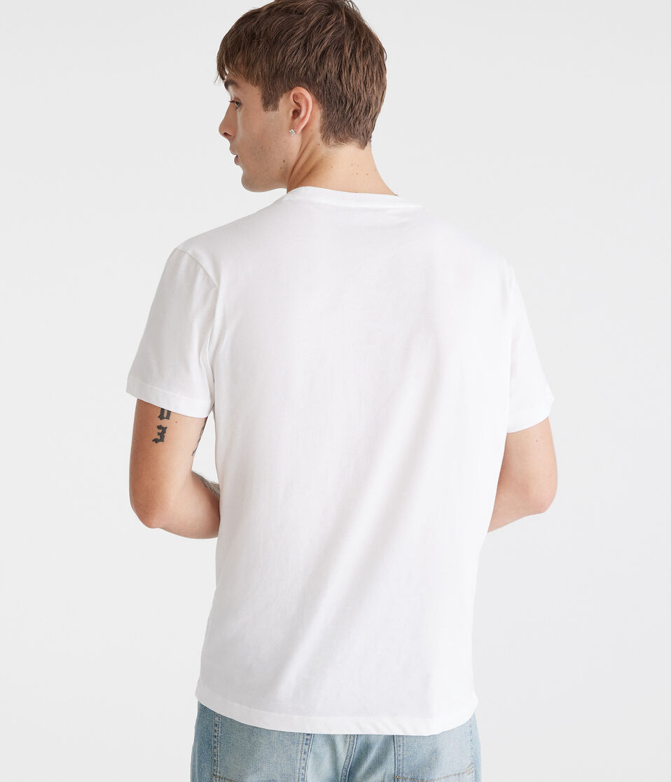 Aéropostale Aeropostale Track & Field Appliqué Graphic Tee Bleach