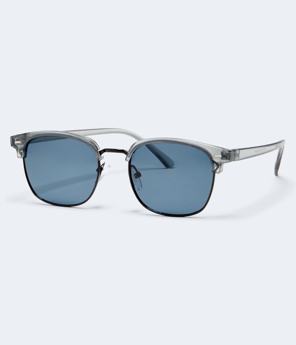 Aéropostale Translucent Clubmaster Sunglasses Blue