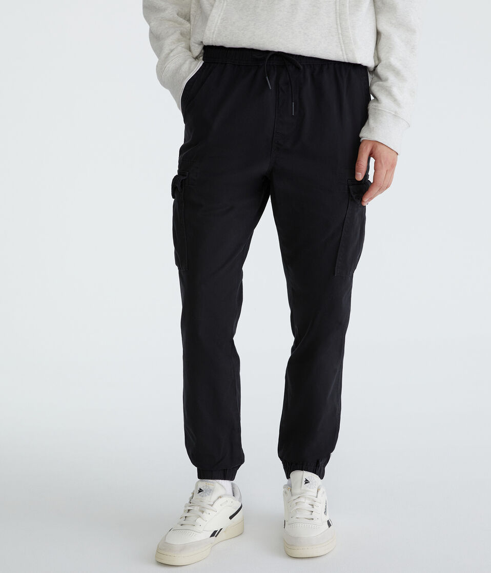 aéropostale Twill Cargo Joggers black fox