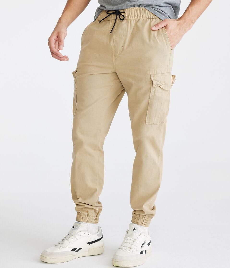 Aéropostale Twill Cargo Joggers Hazelnut