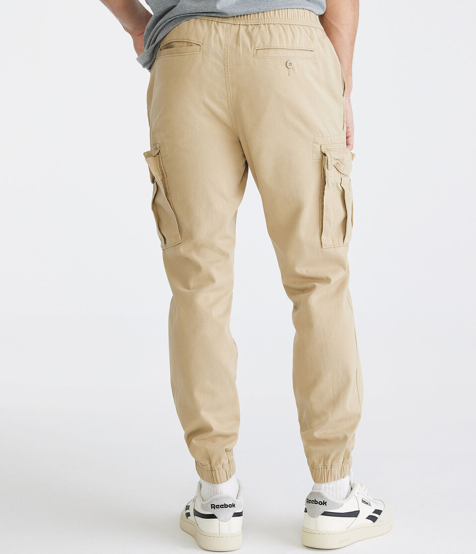 Aéropostale Twill Cargo Joggers Hazelnut