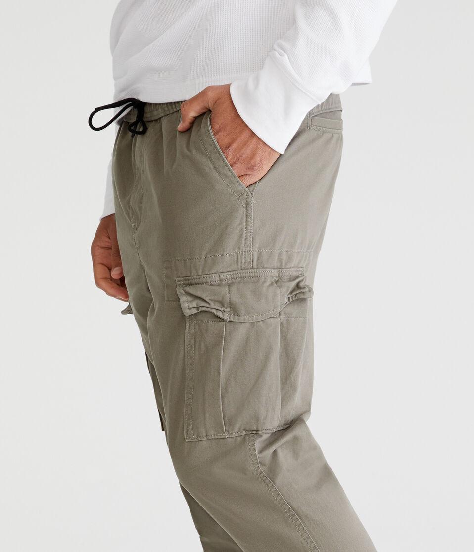 Aéropostale Twill Cargo Joggers Organic Olive