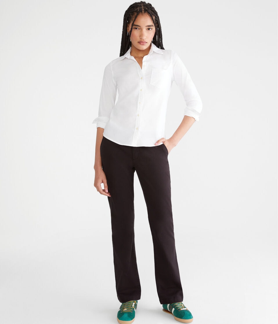 Aéropostale Twill Classic Uniform Pants Black