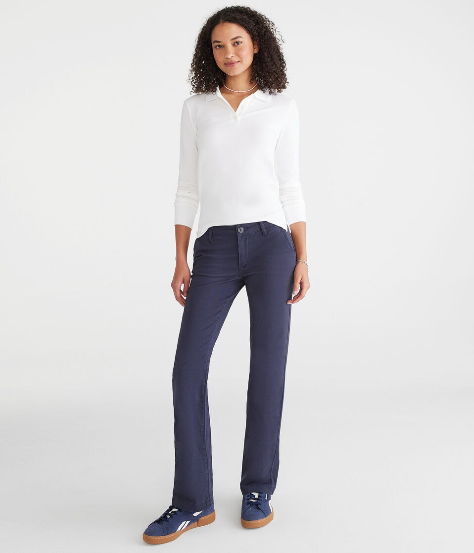 Aéropostale Twill Classic Uniform Pants Navy Prep