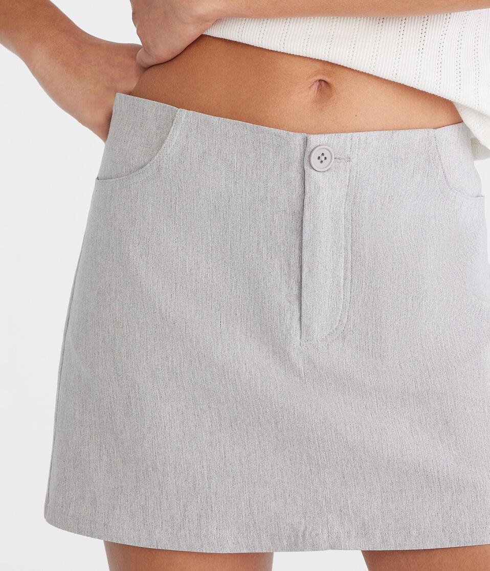 Aéropostale Twill Trouser Mini Skirt Grey
