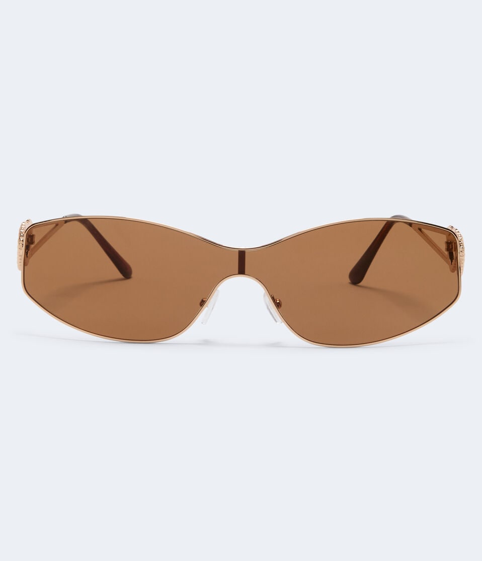 aéropostale Two Hearts Shield Sunglasses brown
