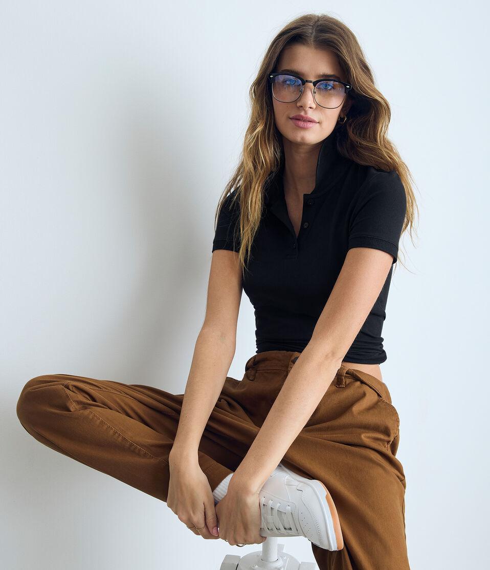 Aéropostale Uniform Piqué Polo Black Fox