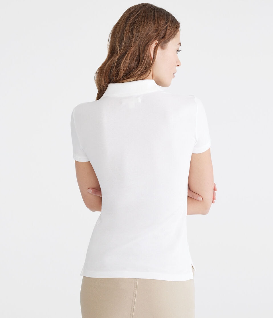 Aéropostale Uniform Piqué Polo Bleach
