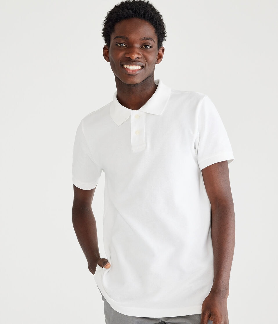 aéropostale Uniform Piqué Polo bleach