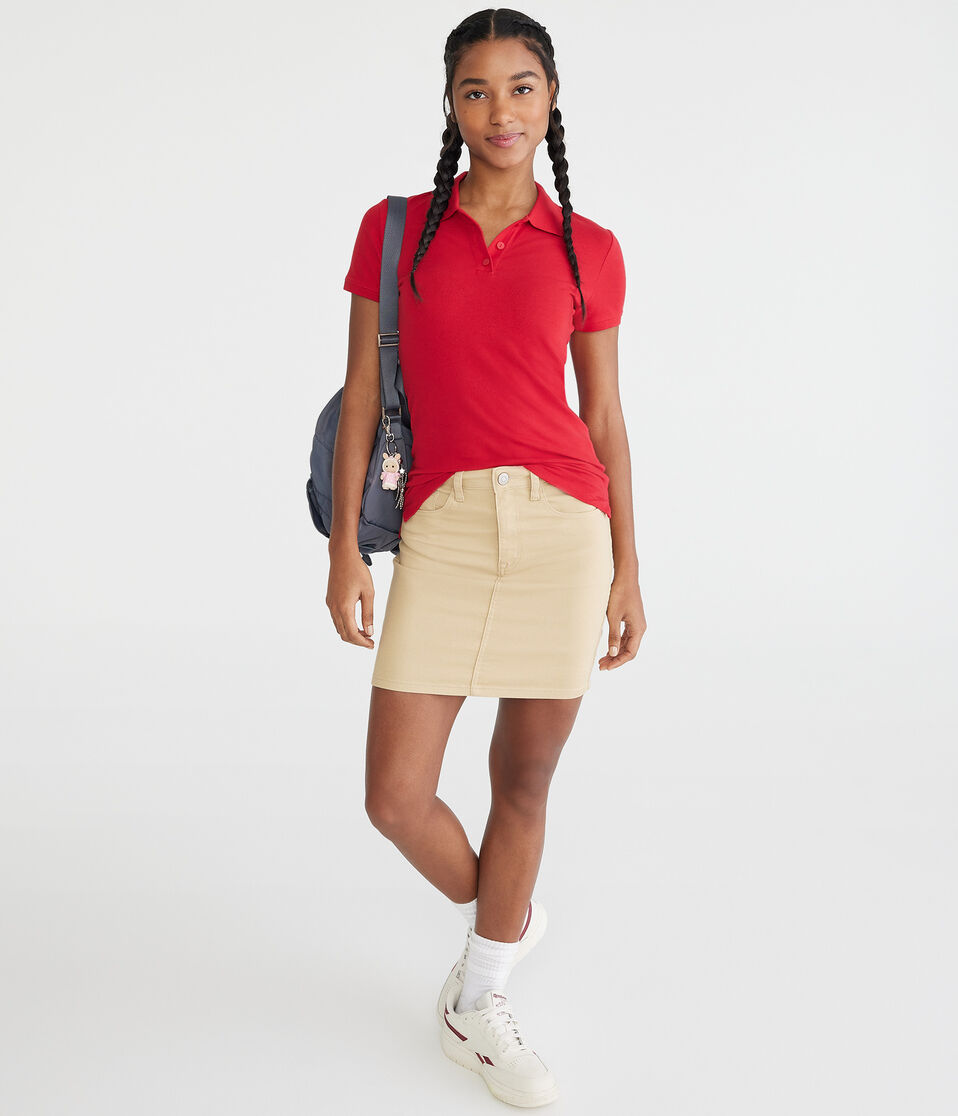 Aéropostale Uniform Piqué Polo Classic Red