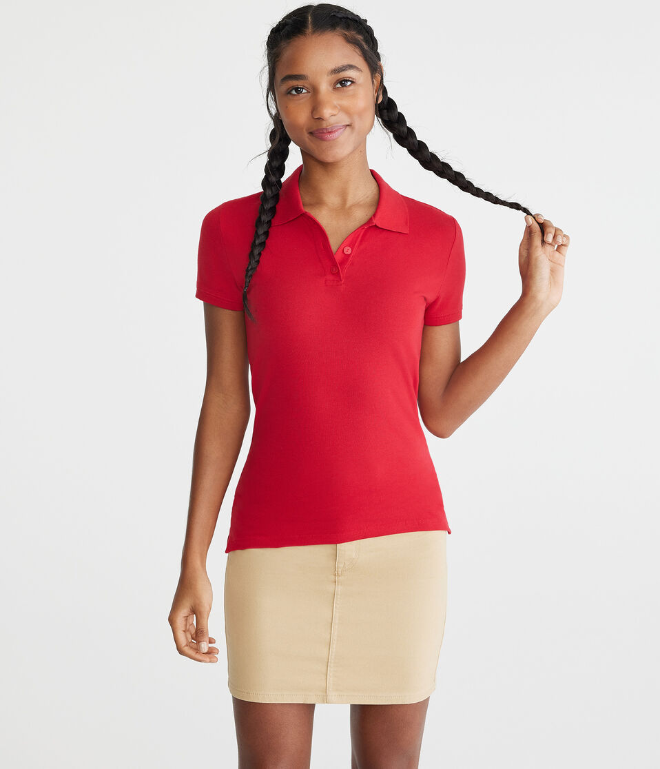 Aéropostale Uniform Piqué Polo Classic Red