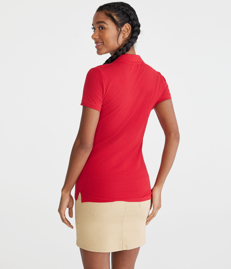 Aéropostale Uniform Piqué Polo Classic Red