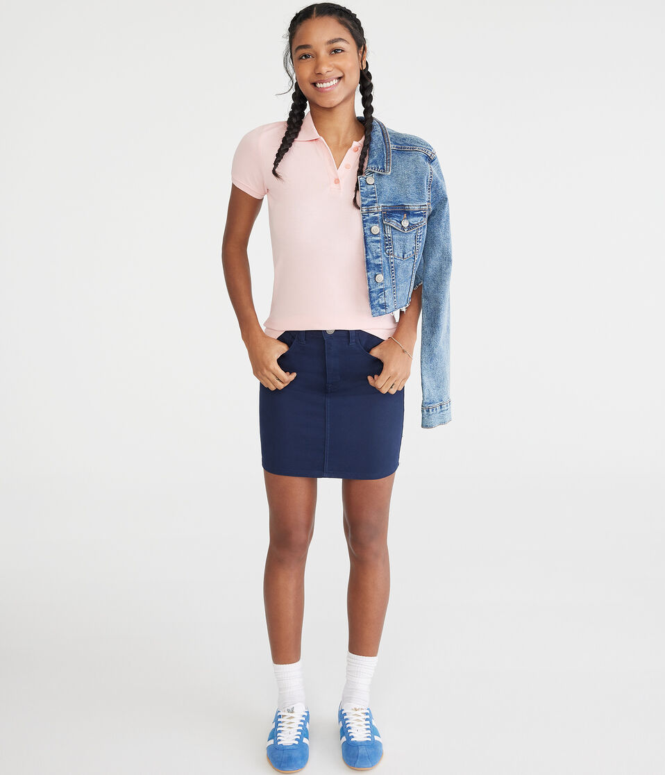 Aéropostale Uniform Piqué Polo Crimson Rose