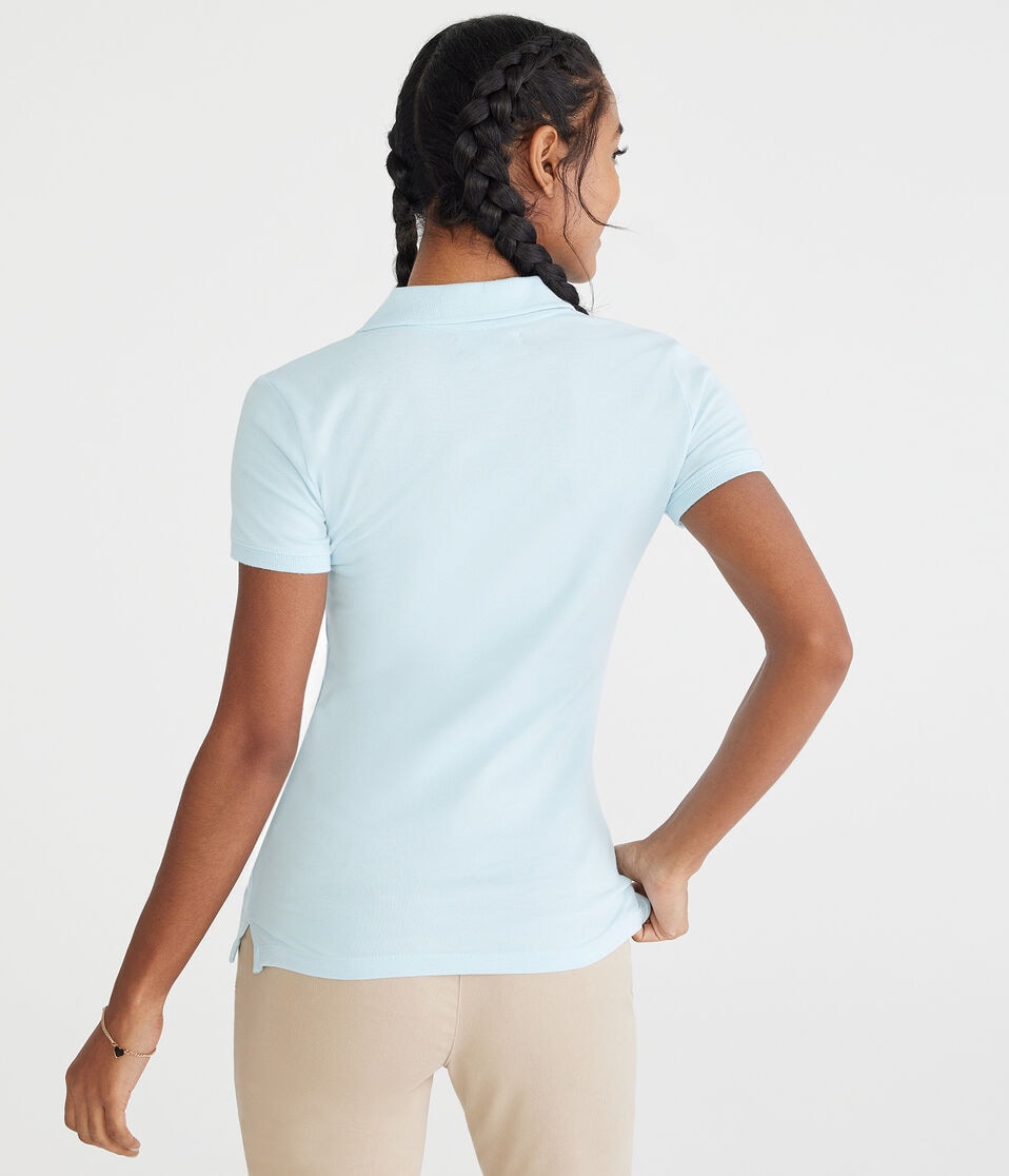 Aéropostale Uniform Piqué Polo Sapphire Heather