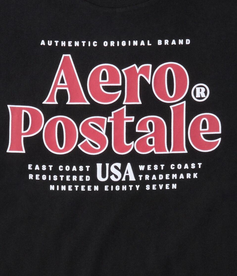 Aéropostale Aeropostale USA Logo Graphic Tee Black Fox
