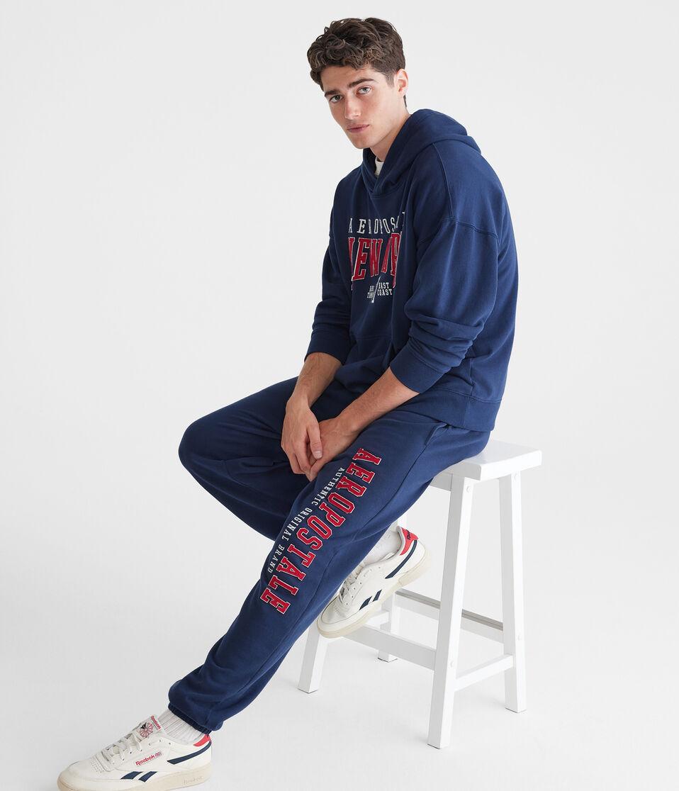 Aéropostale Aeropostale Vertical Logo Jogger Sweatpants Cadet Navy