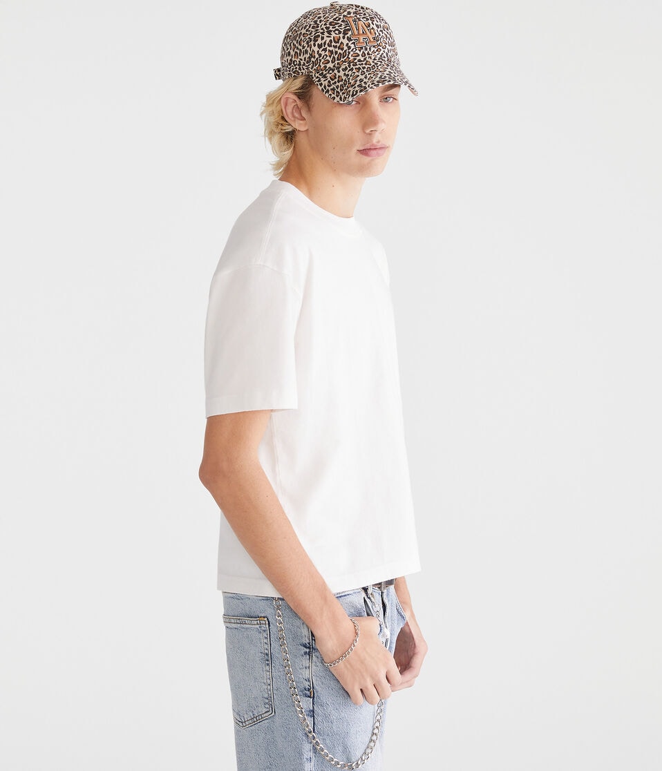 Aéropostale Washed Boxy Fit Crew Tee Bleach