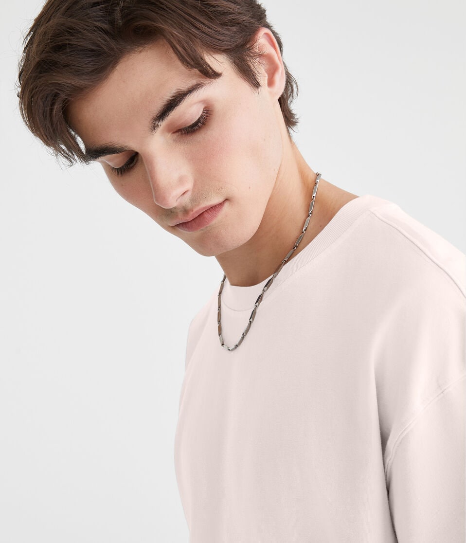 Aéropostale Washed Boxy Fit Crew Tee Pink Bluff