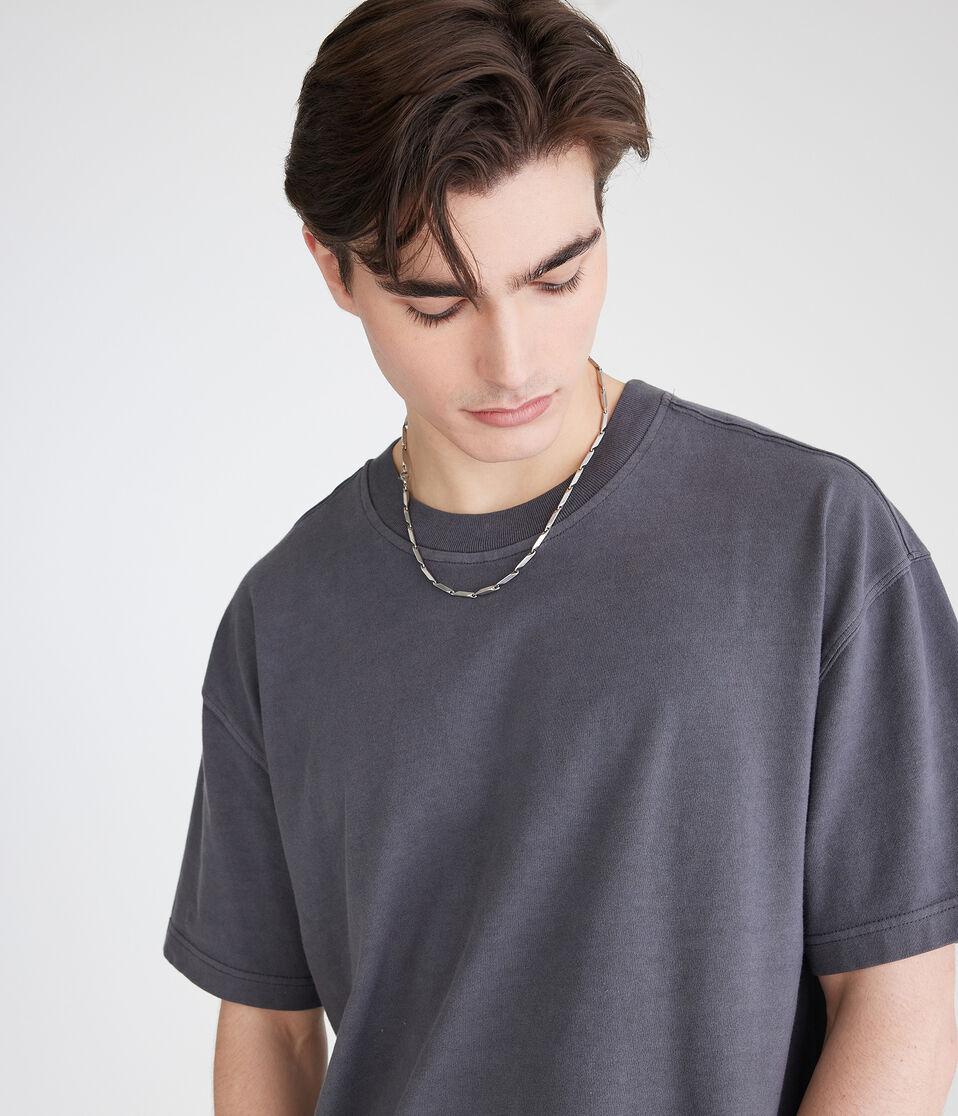 Aéropostale Washed Boxy Fit Crew Tee Whale Grey
