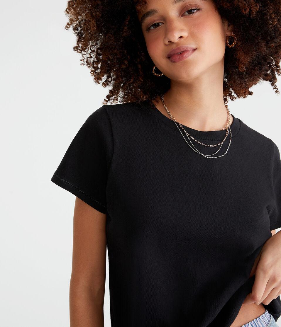 Aéropostale Washed Vintage Fit Crew Tee Black Fox
