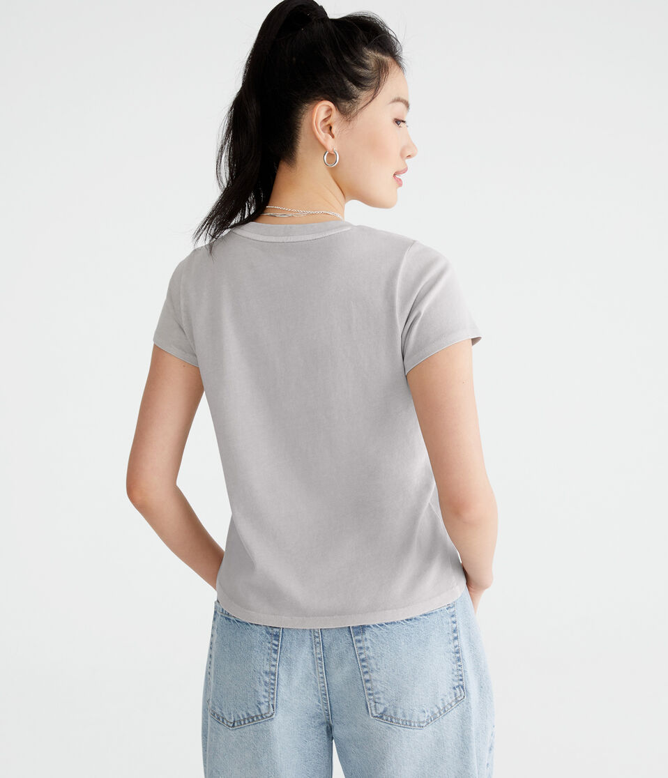 Aéropostale Washed Vintage Fit Crew Tee Glacier