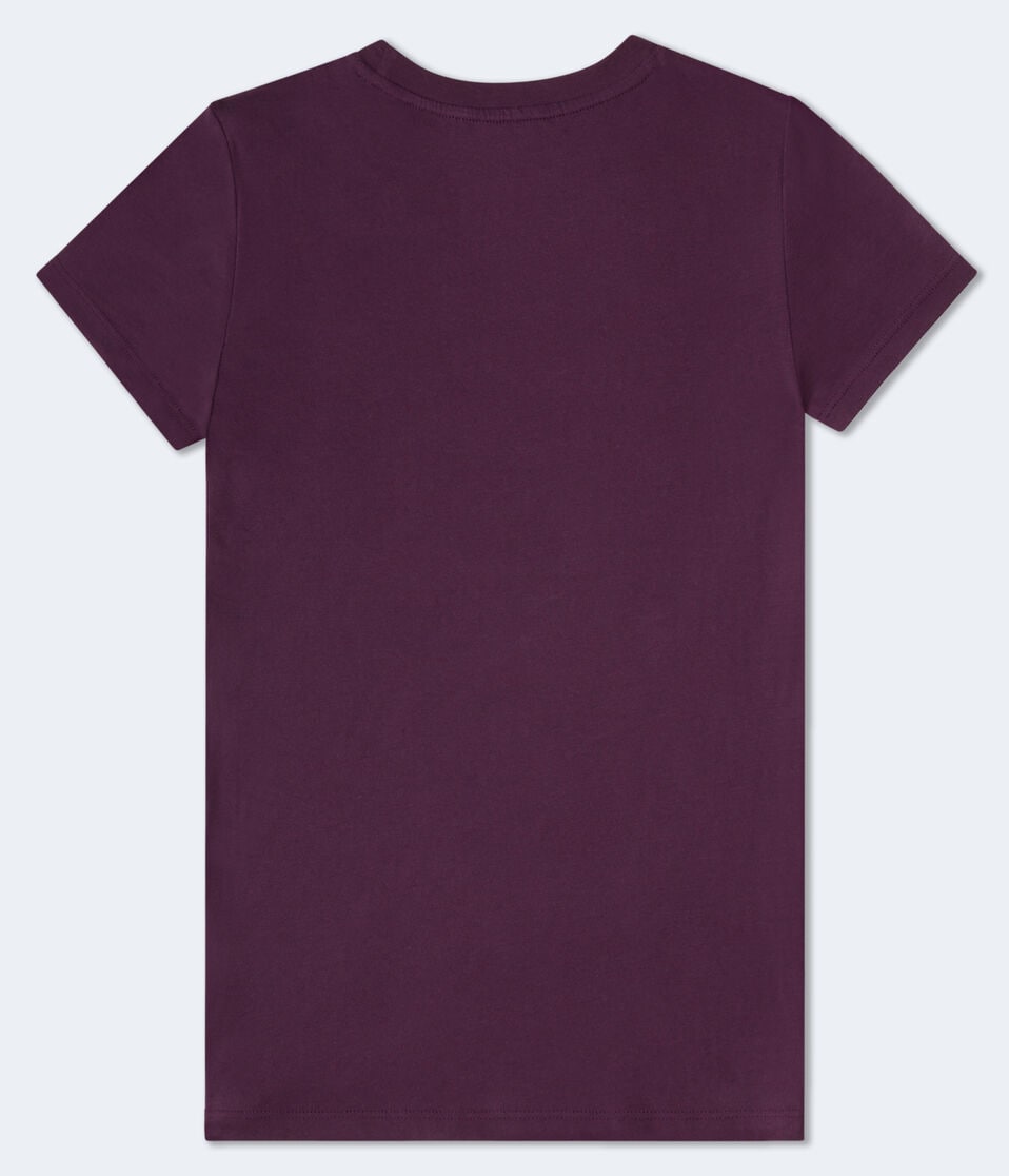 Aéropostale Aeropostale West Coast Coordinates Graphic Tee Deep Plum
