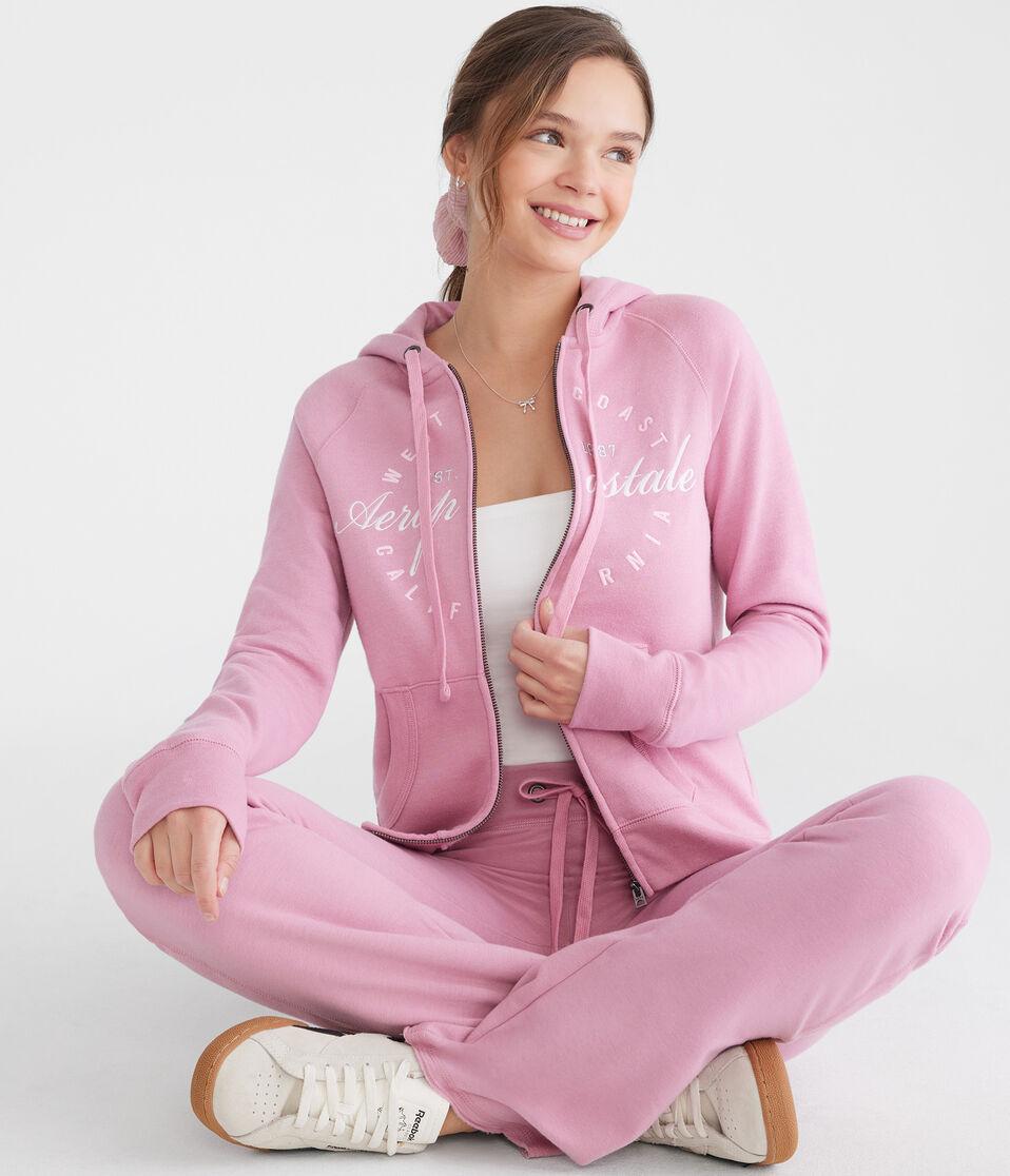 Aéropostale Aeropostale West Coast Full-Zip Hoodie Gala Pink