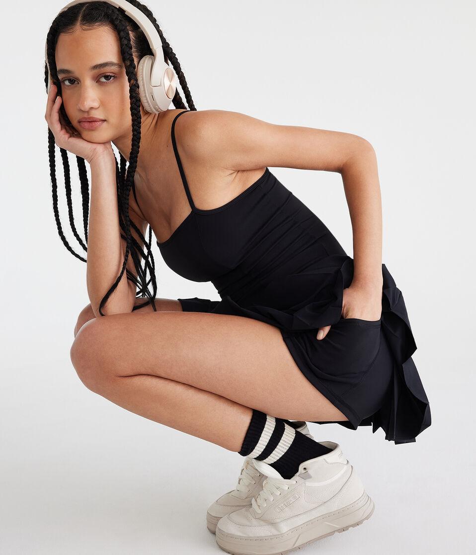 Aéropostale Air Soft Active Pleated Dress Black Fox