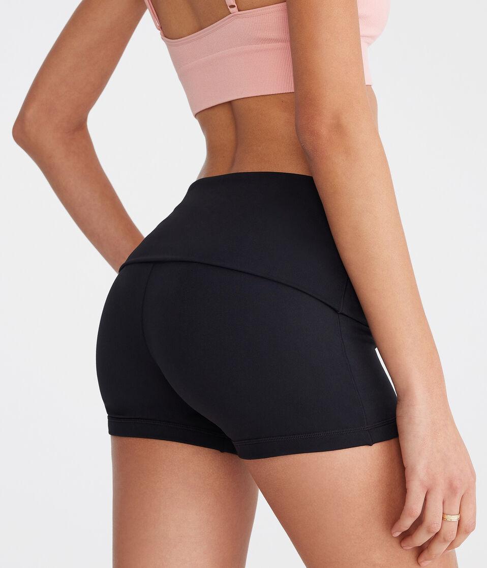 Aéropostale Air Soft Fold-Over Booty Shorts Black Fox