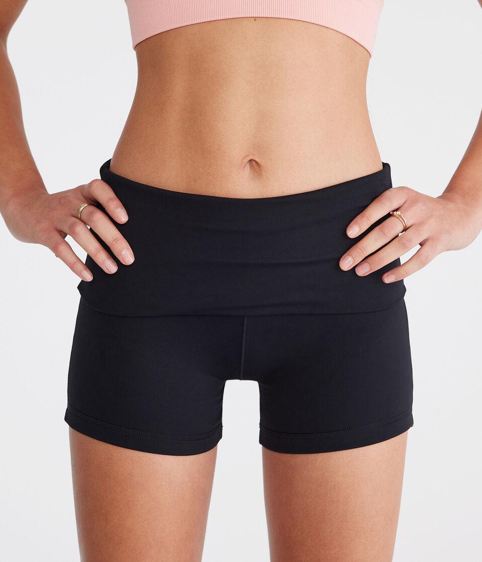 aéropostale Air Soft Fold-Over Booty Shorts black fox