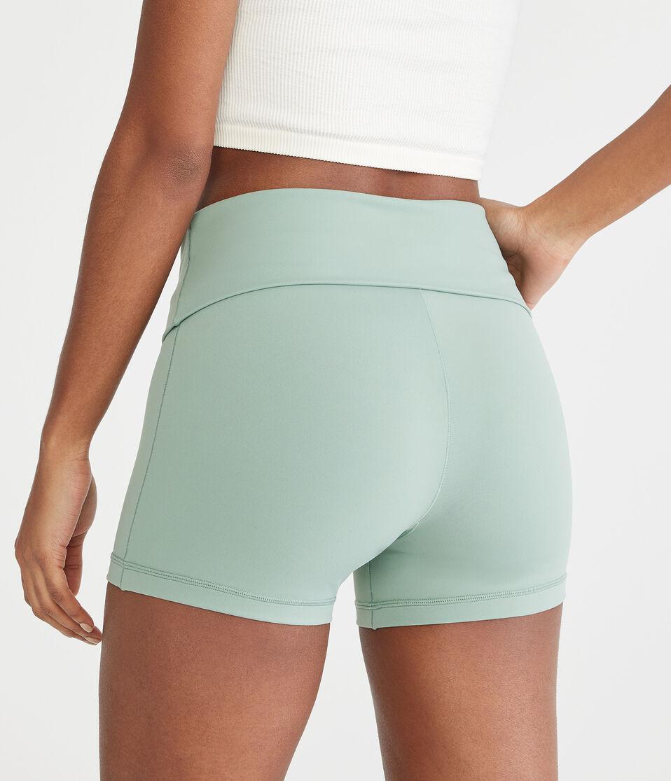 Aéropostale Air Soft Fold-Over Booty Shorts Green Bay