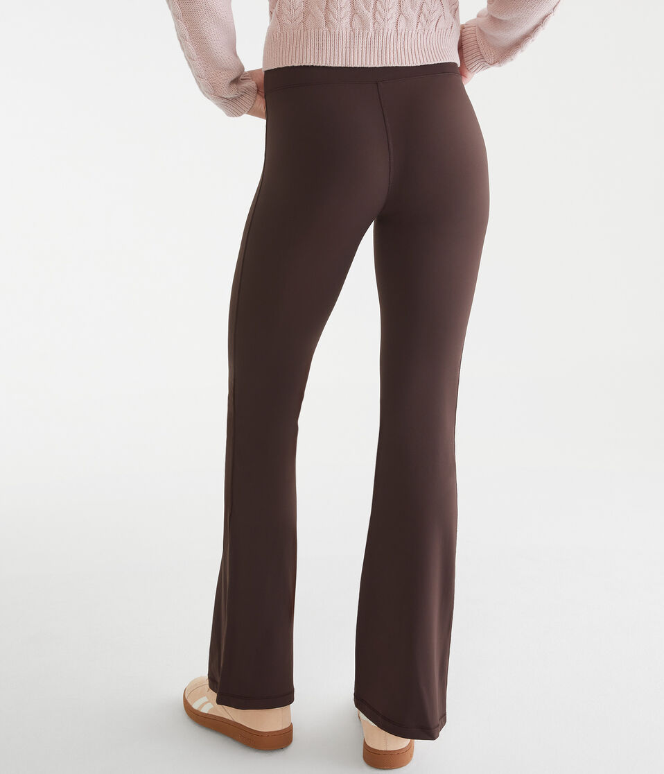 Aéropostale Air Soft High-Rise Cinch Flare Leggings Jaspe Muted Ebony