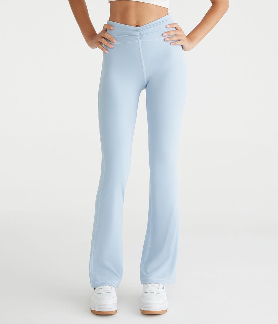 Aéropostale Air Soft High-Rise Cinch Flare Leggings Royal Blue