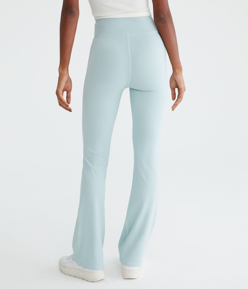 Aéropostale Air Soft High-Rise Crossover Bootcut Leggings Polar Blue