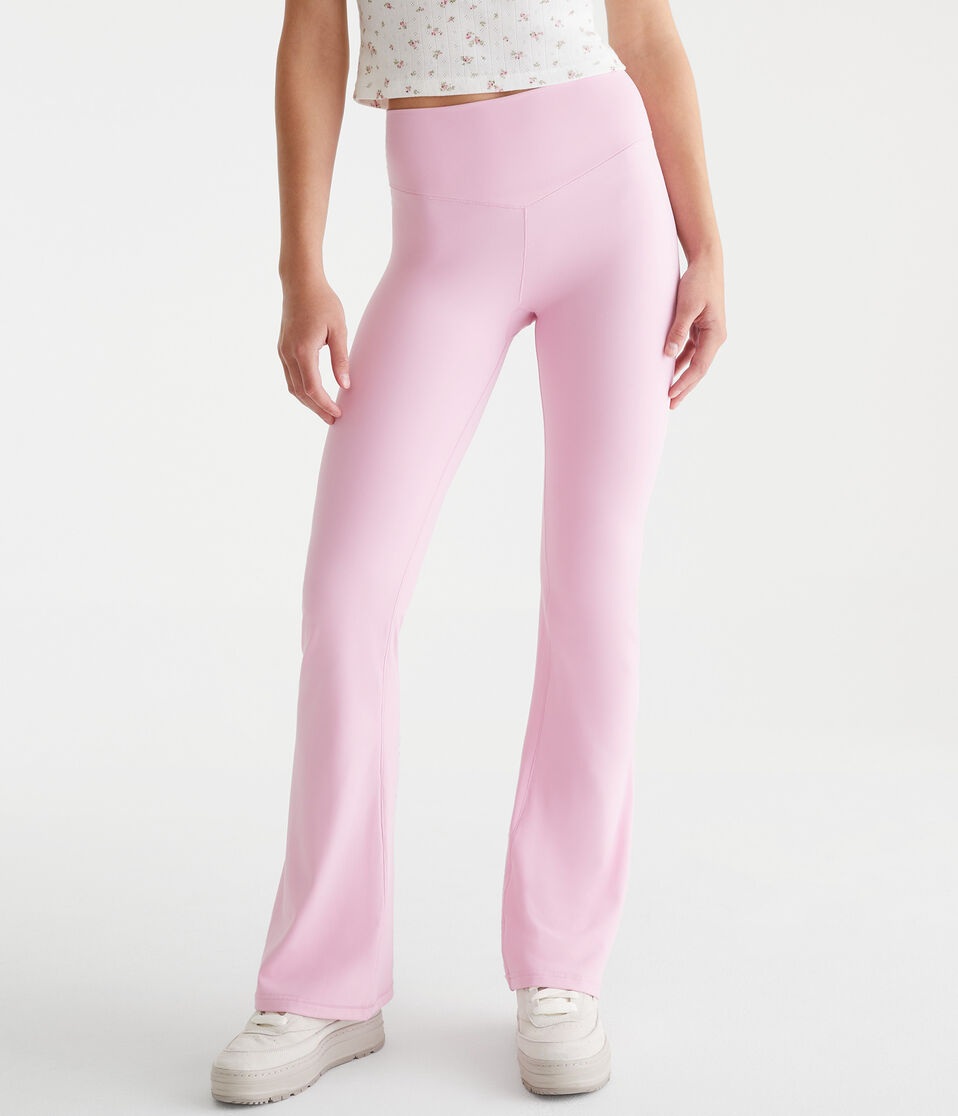 aéropostale Air Soft High-Rise V-Waist Flare Leggings naturally pink