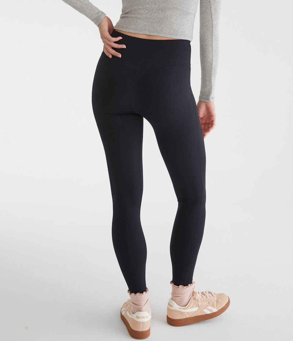 Aéropostale Air Soft High-Rise V-Waist Leggings Black Fox