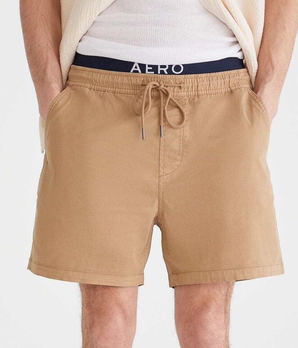 aéropostale All Day Jogger Shorts 5.5" toasted almond