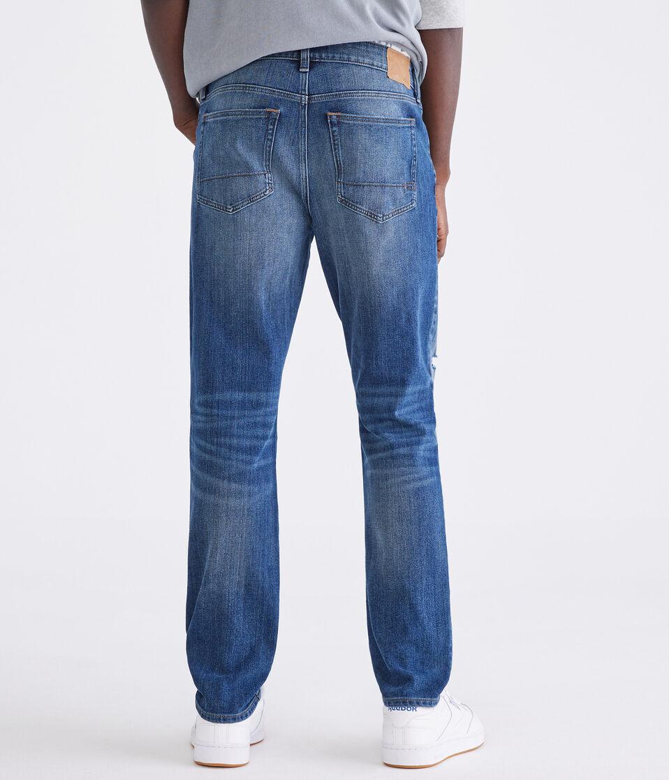 Aéropostale Athletic Skinny 4D Denim Jean Dark Wash
