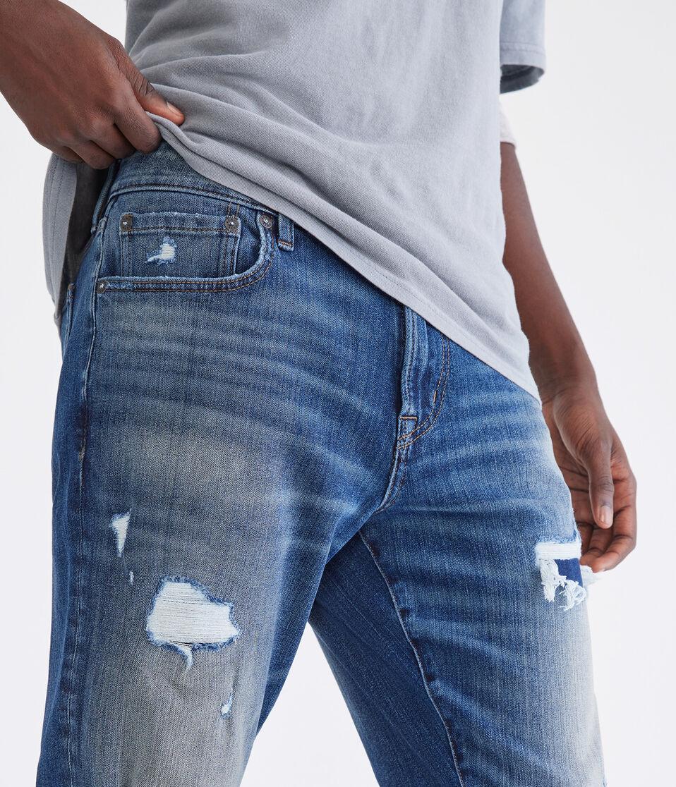 Aéropostale Athletic Skinny 4D Denim Jean Dark Wash
