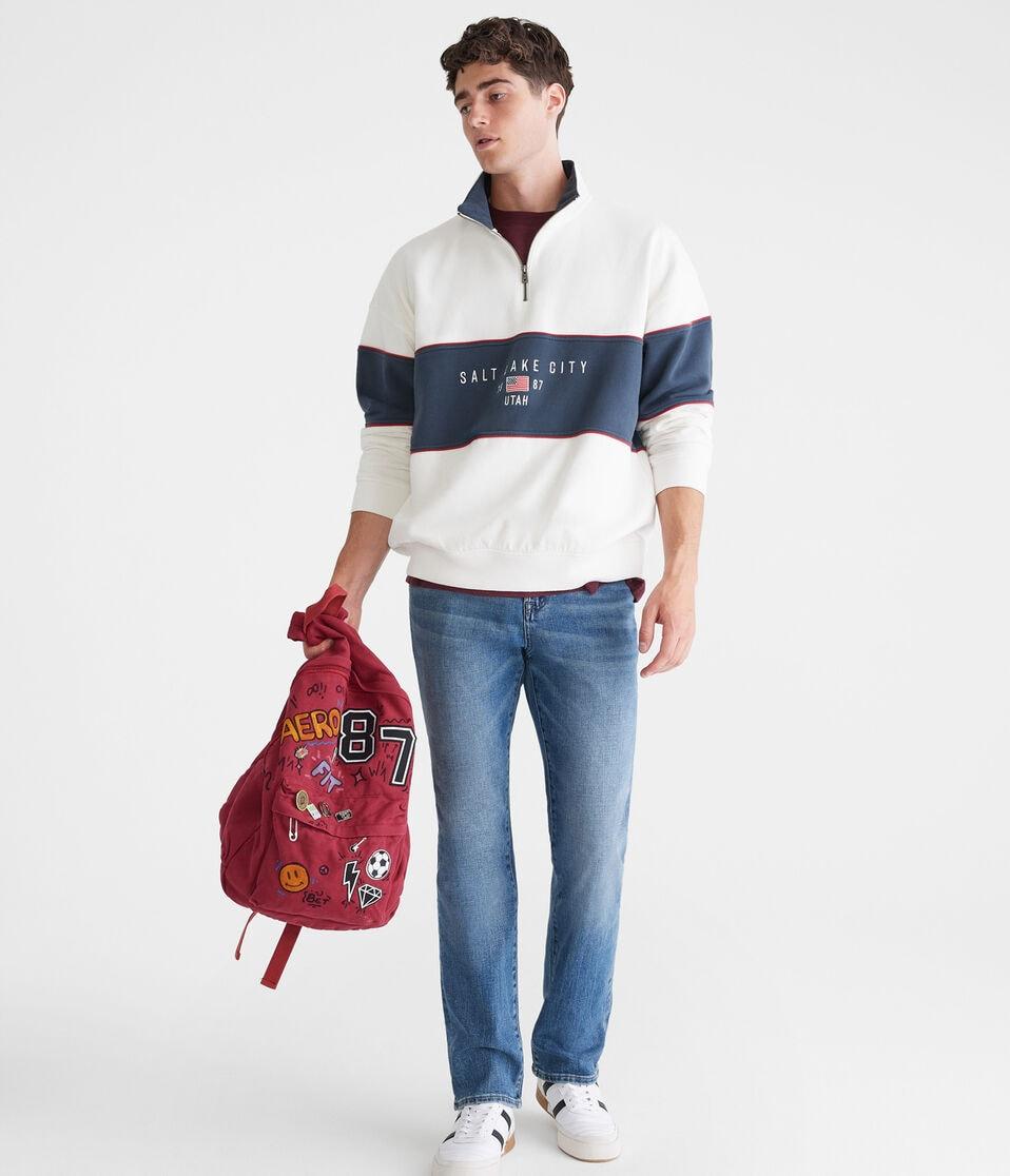 Aéropostale Athletic Straight Premium Air Jean Medium Wash