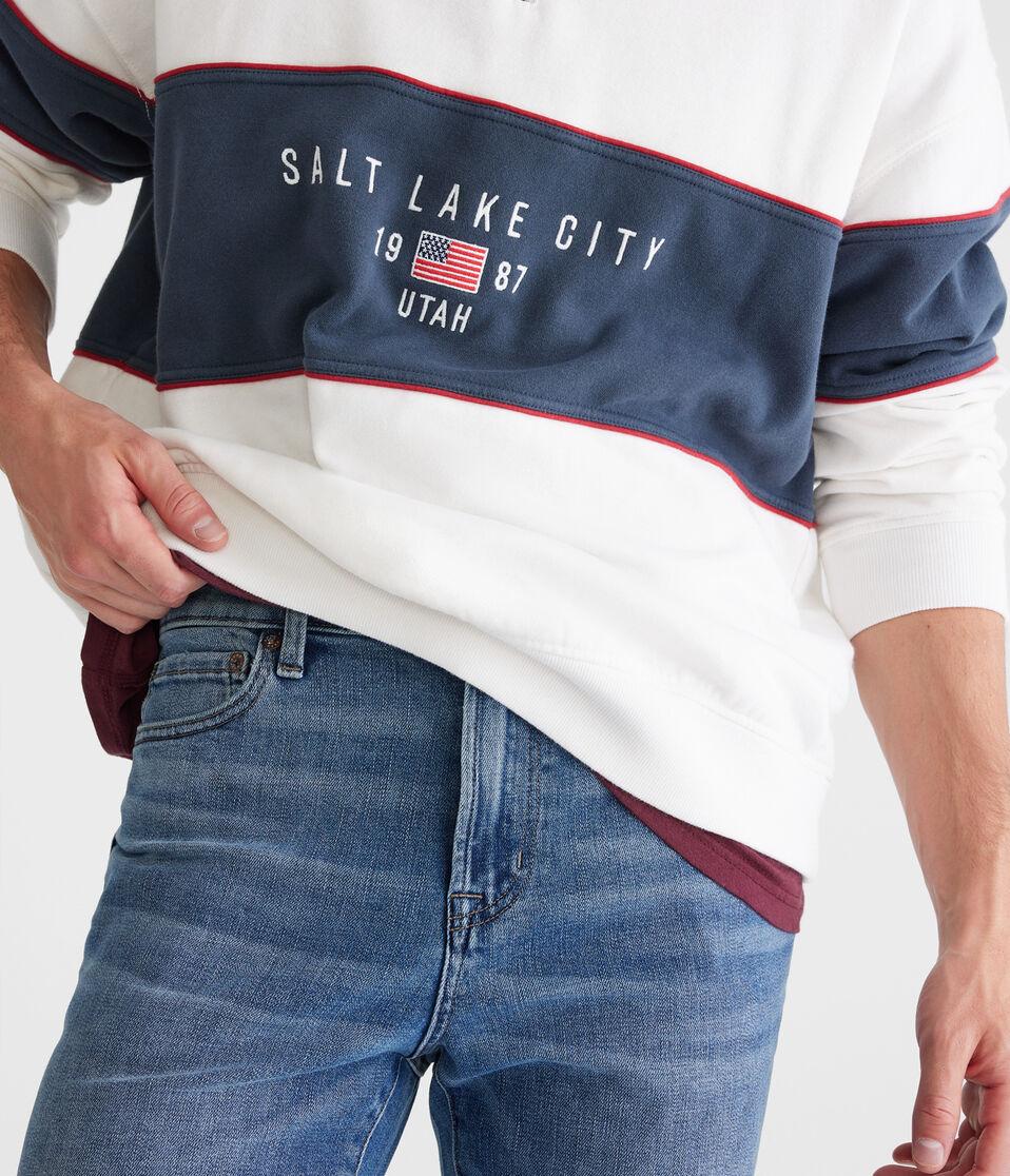 Aéropostale Athletic Straight Premium Air Jean Medium Wash