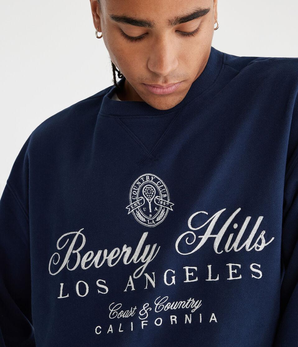 Aéropostale Beverly Hills Crew Sweatshirt Cadet Navy