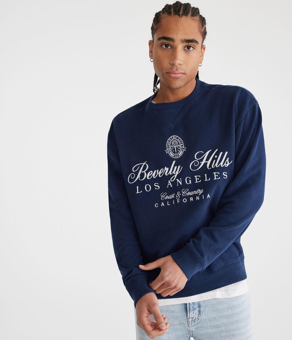 aéropostale Beverly Hills Crew Sweatshirt cadet navy