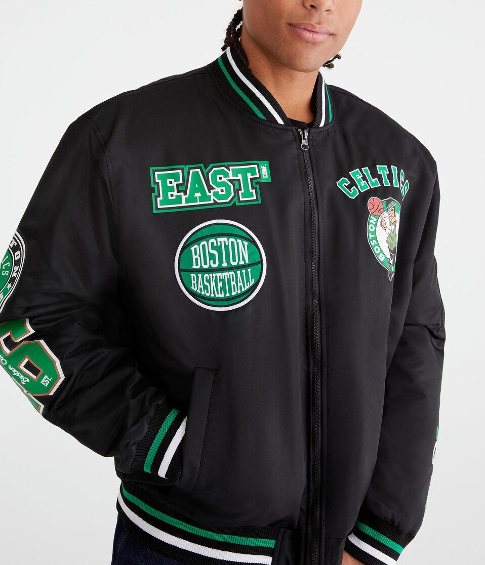Aéropostale Boston Celtics Basketball Bomber Jacket Black Fox