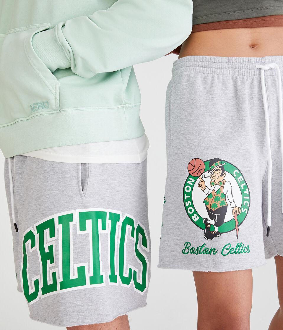 aéropostale Boston Celtics Fleece Shorts 6" light heather grey