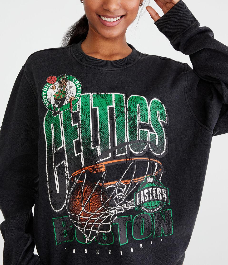 Aéropostale Boston Celtics Net Crew Sweatshirt Black