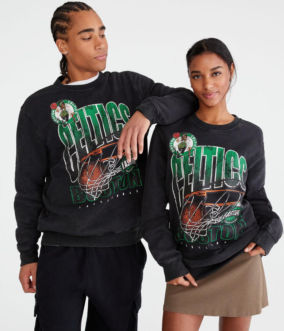 aéropostale Boston Celtics Net Crew Sweatshirt black