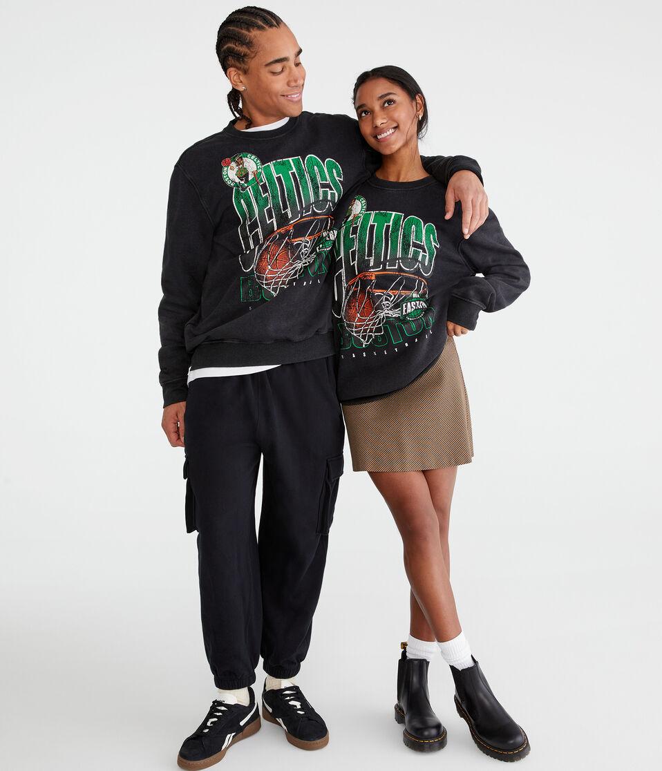 Aéropostale Boston Celtics Net Crew Sweatshirt Black