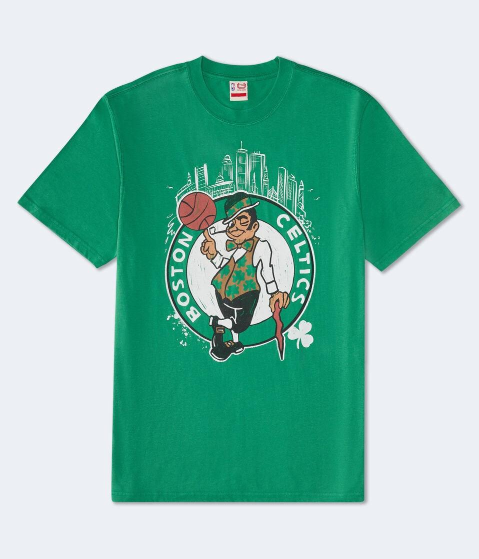 aéropostale Boston Celtics Relaxed Graphic Tee green